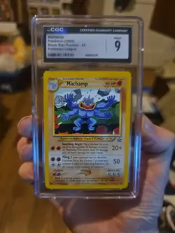 Pokemon Machamp Promo Black Star 43 Pokemon League 2000 CGC 9 - Image 1