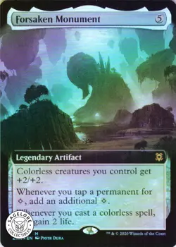 MTG Forsaken Monument (Extended Art) (374) | NM Foil | Zendikar Rising (ZNR) - Image 1