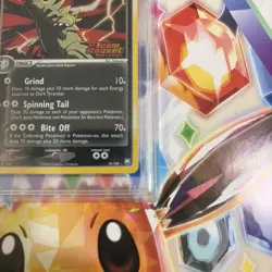 Pokemon Dark Tyranitar EX Team Rocket Returns Reverse Holo Rare #19 PSA 8 - Image 4