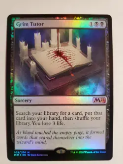 Grim Tutor Promo Pack: Core Set 2021 Foil - Image 1