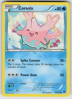 Corsola 29/122 Common BREAKpoint Pokemon Lightly Played - Image 1