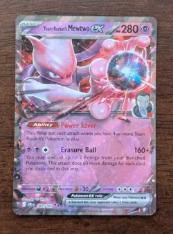 Pokemon Team Rocket's Mewtwo ex Destined Rivals 081/182 Holo DR EN NM - Image 1