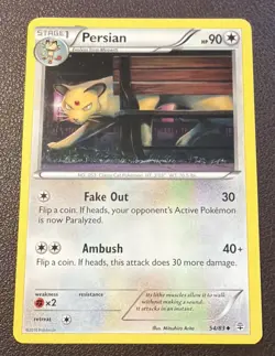 Persian 54/83 Generations Uncommon Pokemon NM / LP Card 2016 - Image 3