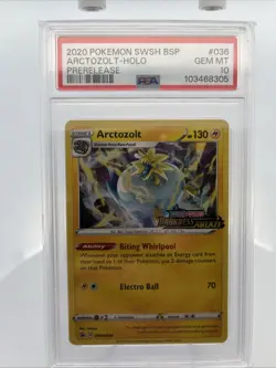 Arctozolt (Prerelease) Holo Pokemon Sword & Shield Black Star PSA 10 GEM MT - Image 1