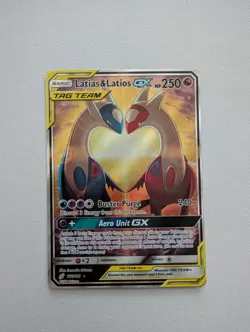 Latias & Latios GX TAG TEAM Full Art Holo Ultra Rare Sm-Team Up 170/181 - Image 1