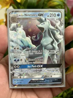 The Pokemon Company Pokemon TCG Alolan Ninetales GX 22/145 Guardians Rising Holo - Image 1