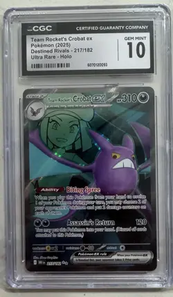 Team Rocket's Crobat ex Pokemon (2025) Destined Rivals - 217/182 - Image 1