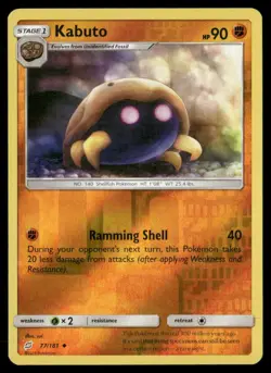 Kabuto Team Up 77/181 Uncommon Reverse Holo Pokemon Near Mint - Image 1
