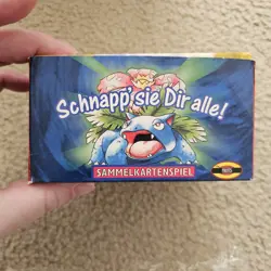 1999 Pokemon GERMAN 1st Edition Base Set Booster Box Display OPENED EMPTY W/wrap - Image 3