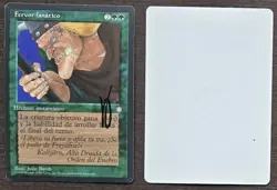 Signed MTG Magic Artist Proof _ Spanish Ice Age _ FANATICAL FEVER _ Julie Baroh - Image 1