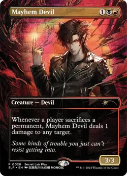 Mayhem Devil - Extended Art Promo Secret Lair NM MTG - Image 1