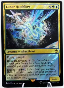 MTG Lunar Hatchling (Surge Foil) #746 Universes Beyond: Doctor Who Near Mint NM - Image 1