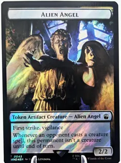 MTG Alien Angel\Treasure Token (Surge Foil) NM Universes Beyond: Doctor Who - Image 2