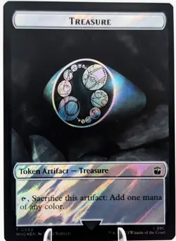 MTG Alien Angel\Treasure Token (Surge Foil) NM Universes Beyond: Doctor Who - Image 3
