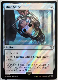 MTG Mind Stone (Surge Foil) #835 Universes Beyond: Doctor Who Near Mint NM - Image 1