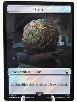 MTG Alien Angel\Clue Token (Surge Foil) Universes Beyond: Doctor Who NM - Image 3