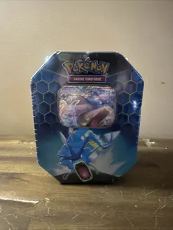 Pokemon TCG Hidden Fates Gyarados GX Tin NEW & Factory Sealed - Image 1