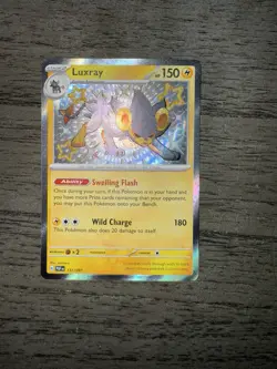 Luxray Shiny Rare 137/091 SV: Paldean Fates Mint Condition Pokemon TCG - Image 1