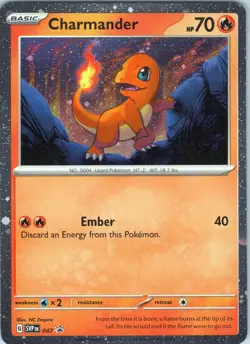 Charmander SVP 047 - Pokemon TCG SWSH Black Star Promos - Holo (NM) - Image 1