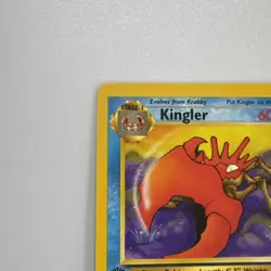 1st Edition Kingler 38/62 - Fossil - Pokemon, 1999 Vintage NM - Image 2