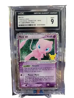 CGC 9 MINT MEW EX #88 CELEBRATIONS CLASSIC COLLECTION POKEMON TCG 2021 - Image 1