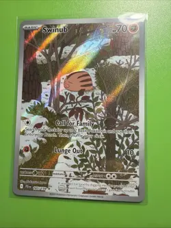 Swinub 165/159 Sv09: Journey Together Illustration Rare Pokemon TCG NM Card - Image 1