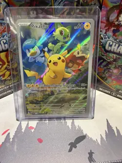 Pokemon TCG Pikachu 027 Scarlet & Violet Holo Promo NM EN - Image 1