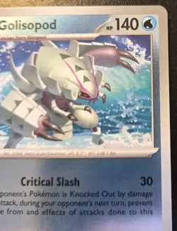 Golisopod 026/086 Reverse Holo Uncommon Mega Evolution: Chaos Rising Pokemon TCG - Image 3