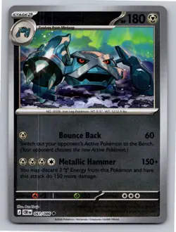 Metagross 061/086 Uncommon Chaos Rising Pokemon Reverse Holo Near Mint - Image 1