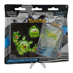Pokemon TCG Scarlet Violet Black Bolt Tech Sticker Collection 3 Pack Blister - Image 1