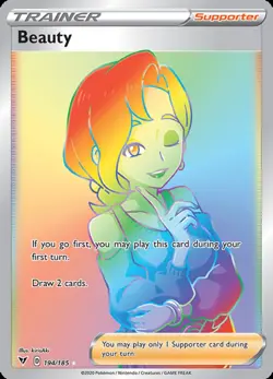 NM-Mint Beauty - 194/185 - Secret Rare Pokemon Vivid Voltage - Image 1