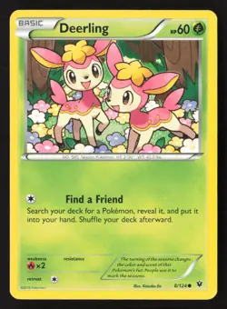 Deerling Common FCO 8/124 LP Pokemon TCG - Image 1