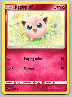 Jigglypuff 41/68 Common Hidden Fates Pokemon Lightly Played - Image 1