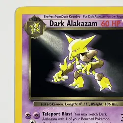 Pokemon TCG Dark Alakazam Team Rocket 18/82 non-holo rare 2000 - Image 2