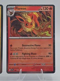 Flareon Vaporeon Jolteon Cosmos Holo Promo Pokemon Prismatic Evolutions - Image 4