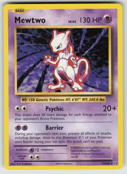 Mewtwo 51/108 Rare Evolutions Pokemon Near Mint - Image 1