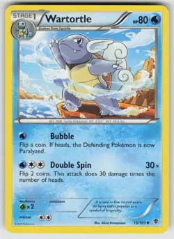 Wartortle 15/101 Uncommon Plasma Blast Pokemon Near Mint - Image 1