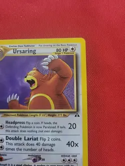 Pokemon: Ursaring #34/75 Neo Discovery Non-Holo Rare 2001 Vintage - MP - I19 - Image 5