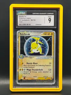 Raichu ex 98/100 Ultra Rare Holo- 2003 Pokemon EX Sandstorm- CGC 9 Mint - Image 2