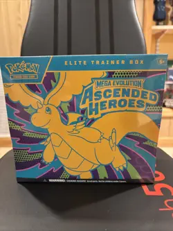 NEW SEALED Pokemon TCG Mega Evolution ~ Ascended Heros ETB - Image 1