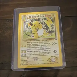 Wizards of the Coast Pokemon TCG Lt. Surge's Raichu Holo 11/132 - Image 1