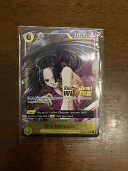 One Piece Boa Hancock Pre Release Event Winner P-115 SEALED Holo Stamp Op-15 ENG - Image 1