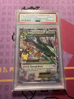 2021 POKEMON CELEBRATIONS CLASSIC COLLECTION #76 M RAYQUAZA EX PSA 10 - Image 1