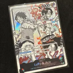 One Piece ST30-001 Luffy and Ace alt art Leader - Image 3