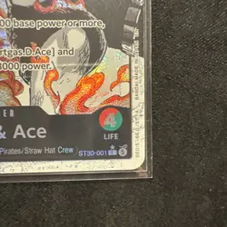 One Piece ST30-001 Luffy and Ace alt art Leader - Image 5