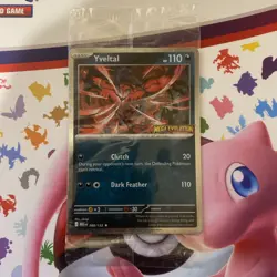 POKEMON CARD - YVELTAL STAMPED PROMO 088/132 - MEGA EVOLUTIONS HOLO TCG, SEALED - Image 1