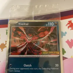 POKEMON CARD - YVELTAL STAMPED PROMO 088/132 - MEGA EVOLUTIONS HOLO TCG, SEALED - Image 3