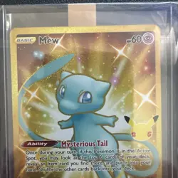 Pokemon Mew Gold TCG Celebrations Card 25/25 Mint - Image 2