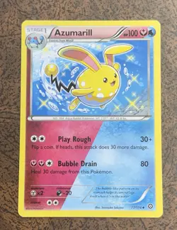Azumarill 77/114 Steam Siege Uncommon Pokemon Card - Image 1
