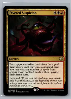 Fevered Suspicion 47 Commander: Adventures in the Forgotten Realms MTG LP - Image 1